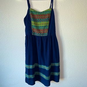 Navy dress with pockets